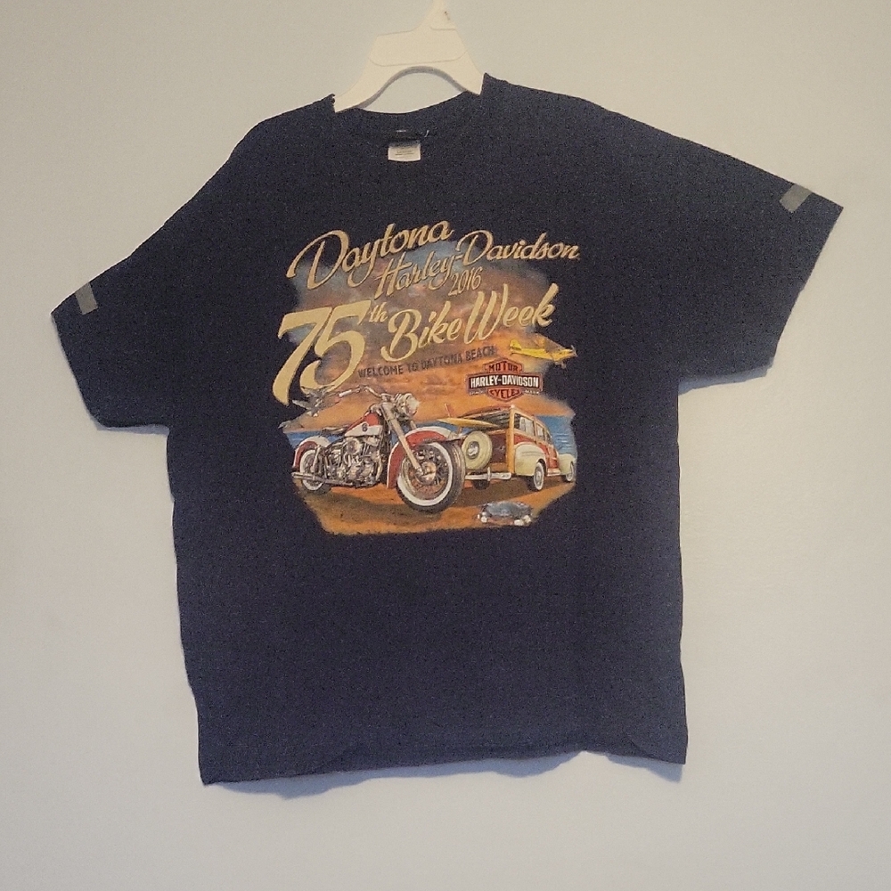 Harley-Davidson Navy Tee with Iconic Logo